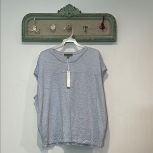 Lilla P women’s XS casual sleeveless slouchy Blue T-shirt cotton modal new w tag